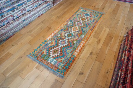 Hand-Made Mazar Kilim From Afghanistan