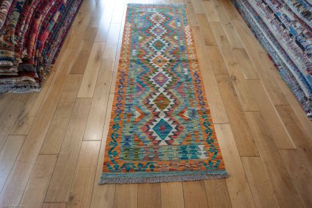 Hand-Made Mazar Kilim From Afghanistan