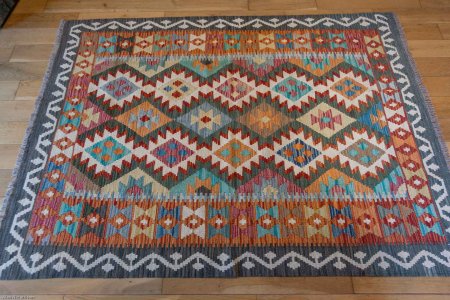 Hand-Made Mazar Kilim From Afghanistan