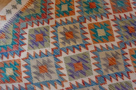 Hand-Made Mazar Kilim From Afghanistan