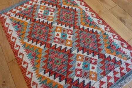 Hand-Made Mazar Kilim From Afghanistan