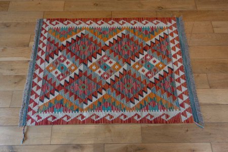 Hand-Made Mazar Kilim From Afghanistan