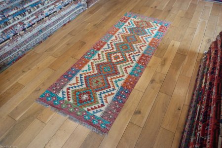 Hand-Made Mazar Kilim From Afghanistan