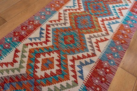 Hand-Made Mazar Kilim From Afghanistan