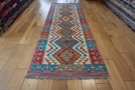 Hand-Made Mazar Kilim From Afghanistan