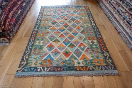 Hand-Made Mazar Kilim From Afghanistan