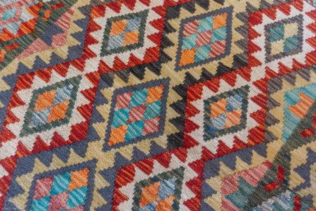 Hand-Made Mazar Kilim From Afghanistan