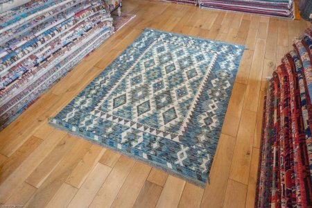 Hand-Made Mazar Kilim From Afghanistan
