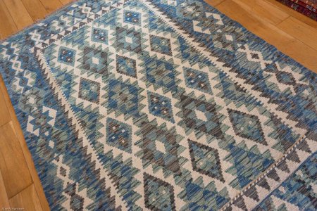 Hand-Made Mazar Kilim From Afghanistan