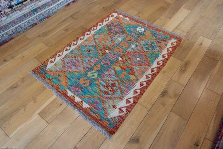 Hand-Made Mazar Kilim From Afghanistan