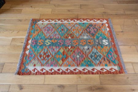 Hand-Made Mazar Kilim From Afghanistan