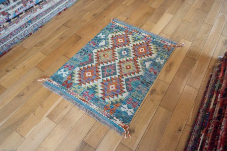 Hand-Made Mazar Kilim From Afghanistan