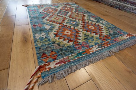 Hand-Made Mazar Kilim From Afghanistan