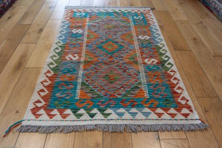 Hand-Made Mazar Kilim From Afghanistan