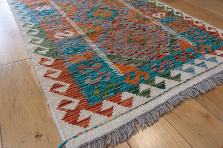 Hand-Made Mazar Kilim From Afghanistan