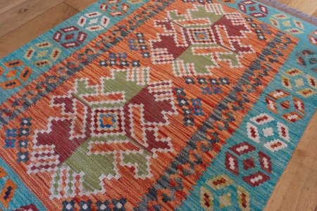 Hand-Made Mazar Kilim From Afghanistan