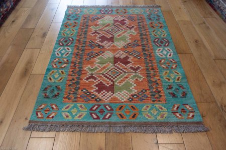 Hand-Made Mazar Kilim From Afghanistan