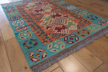 Hand-Made Mazar Kilim From Afghanistan