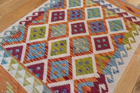 Hand-Made Mazar Kilim From Afghanistan