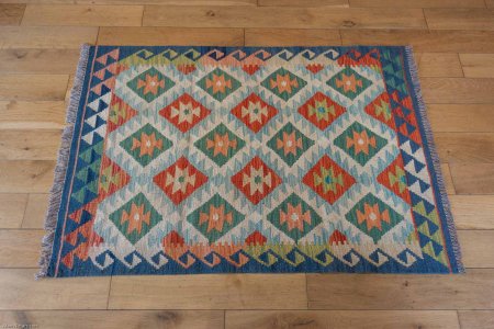 Hand-Made Mazar Kilim From Afghanistan