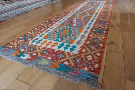 Hand-Made Mazar Kilim From Afghanistan