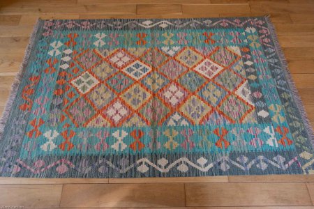 Hand-Made Mazar Kilim From Afghanistan