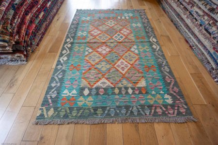 Hand-Made Mazar Kilim From Afghanistan