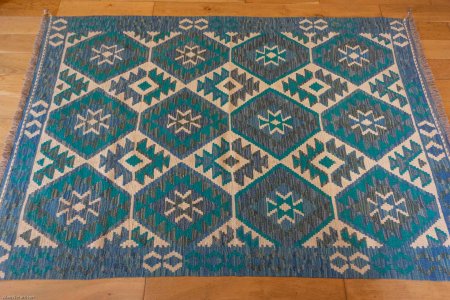 Hand-Made Mazar Kilim From Afghanistan