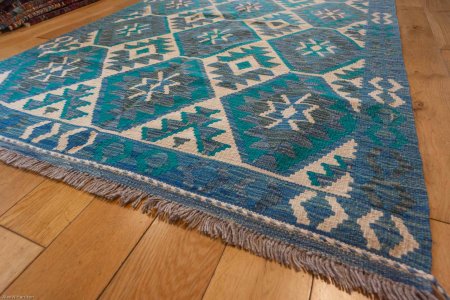 Hand-Made Mazar Kilim From Afghanistan