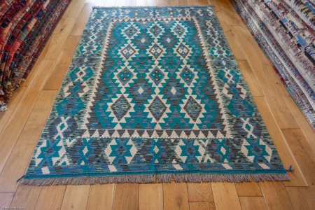 Hand-Made Mazar Kilim From Afghanistan