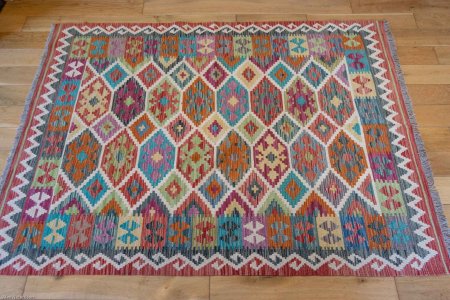 Hand-Made Mazar Kilim From Afghanistan