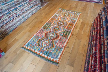 Hand-Made Mazar Kilim From Afghanistan