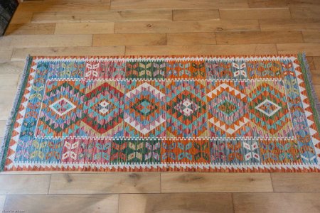 Hand-Made Mazar Kilim From Afghanistan