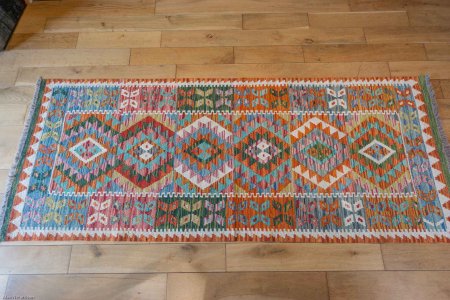 Hand-Made Mazar Kilim From Afghanistan