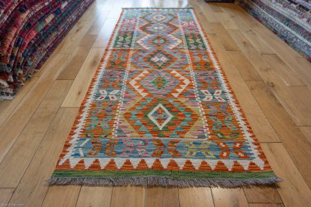 Hand-Made Mazar Kilim From Afghanistan