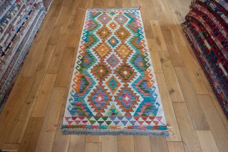 Hand-Made Mazar Kilim From Afghanistan