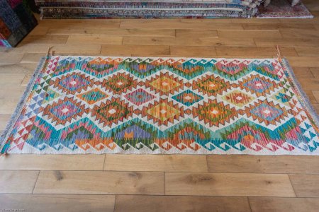 Hand-Made Mazar Kilim From Afghanistan