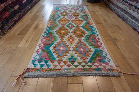 Hand-Made Mazar Kilim From Afghanistan