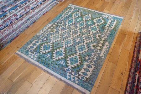 Hand-Made Mazar Kilim From Afghanistan