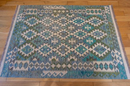 Hand-Made Mazar Kilim From Afghanistan