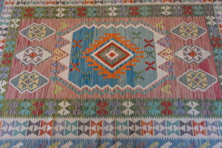 Hand-Made Mazar Kilim From Afghanistan
