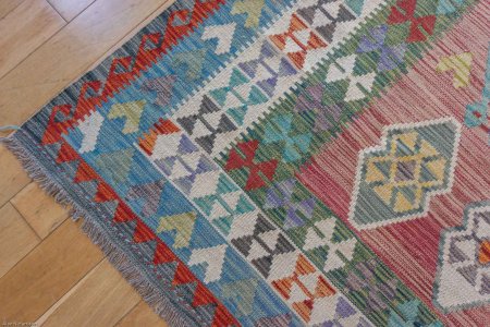 Hand-Made Mazar Kilim From Afghanistan