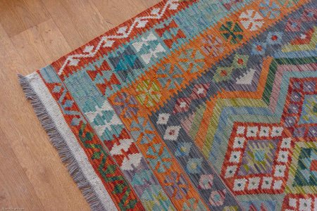 Hand-Made Mazar Kilim From Afghanistan