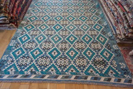 Hand-Made Mazar Kilim From Afghanistan