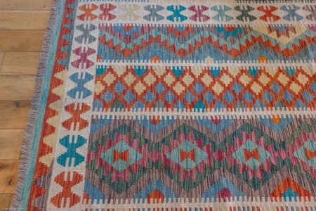 Hand-Made Mazar Kilim From Afghanistan