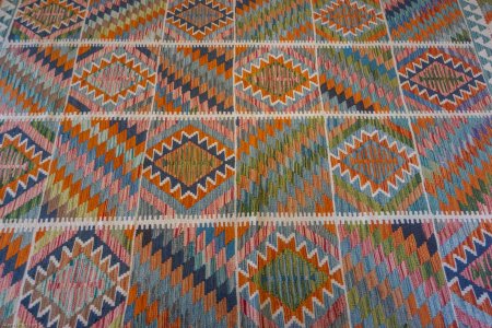 Hand-Made Mazar Kilim From Afghanistan