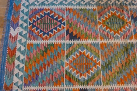 Hand-Made Mazar Kilim From Afghanistan