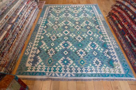 Hand-Made Mazar Kilim From Afghanistan