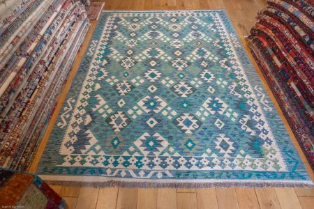 Hand-Made Mazar Kilim From Afghanistan