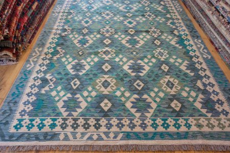 Hand-Made Mazar Kilim From Afghanistan